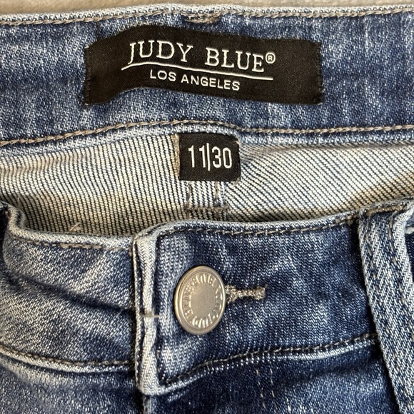 Judy Blue Cropped Bootcut Jeans 11/30x24 Medium Wash Mid Rise Stretch - Picture 11 of 11